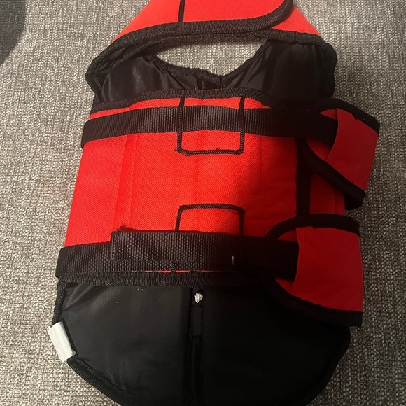 Outback Jack Red/Black Dog Life Jacket Size Medium - Picture 3 of 5